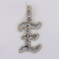 10k Gold Lab Diamond Initial Pendants - 60656