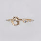 14k Solid Gold Diamond Letter Initial Ring- 30340