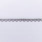 10k Solid White Gold Diamond Halo Heart Tennis Bracelet - 20191