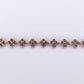 10k Solid Rose Gold Diamond 3D Clover Tennis Bracelet - 20192