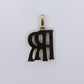 14k Solid Gold Diamond Custom RR Logo Pendant - 60490