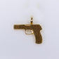 10k Solid Gold Diamond Glock Pendant  - 60496