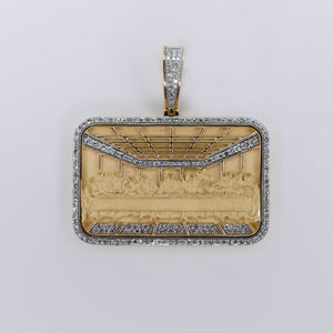 10k Solid Gold Diamond Last Supper Pendant  - 60499
