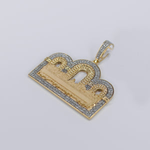 10k Solid Gold Diamond Arch Last Supper Pendant  - 60500