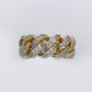 10k Solid Gold Diamond XL Heavy Cuban Ring - 30300