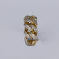 10k Solid Gold Diamond XL Heavy Cuban Ring - 30300