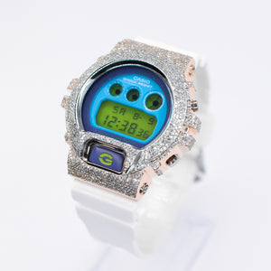 Diamond G-Shock DW-6900 - White Band - 40076