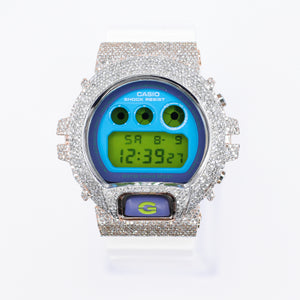 Diamond G-Shock DW-6900 - White Band - 40076