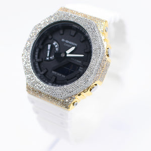Diamond G-Shock GM2100 - White Band - 40077