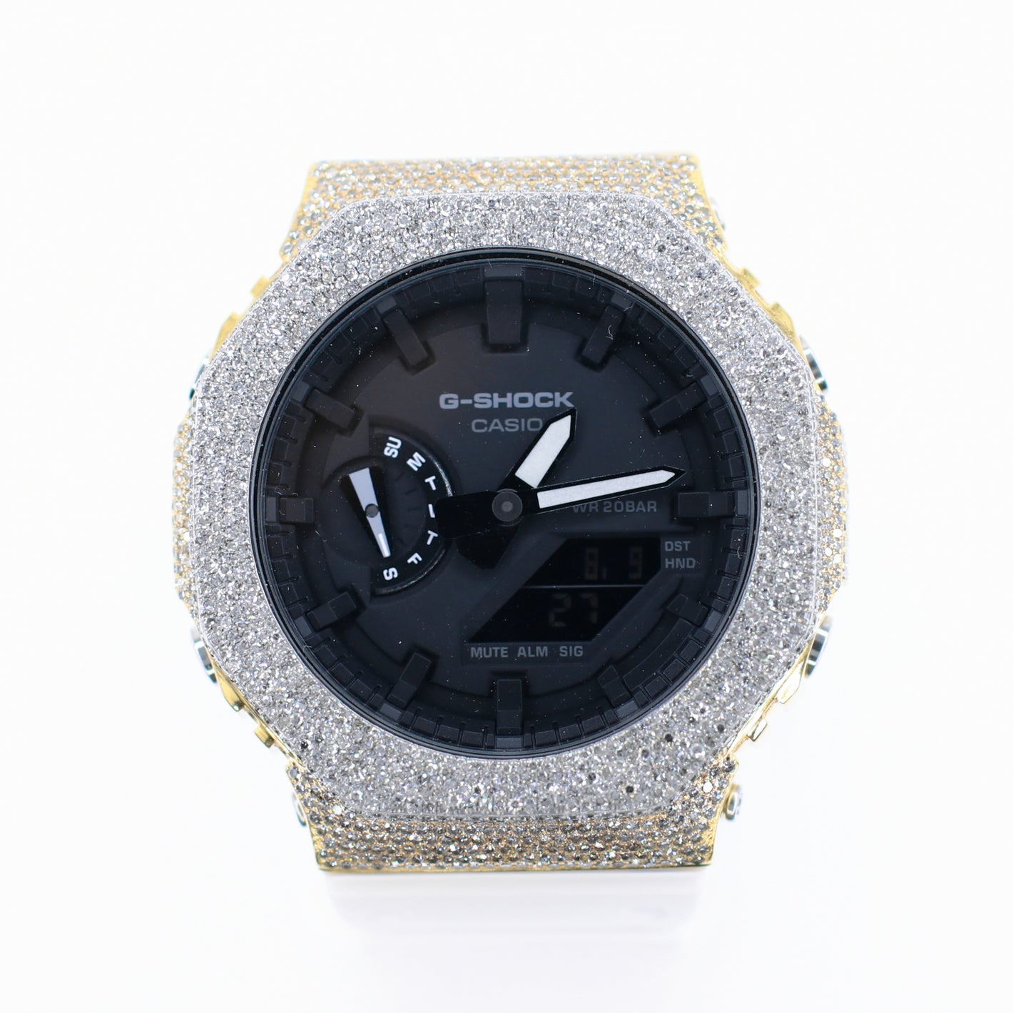 Diamond G-Shock GM2100 - White Band - 40077