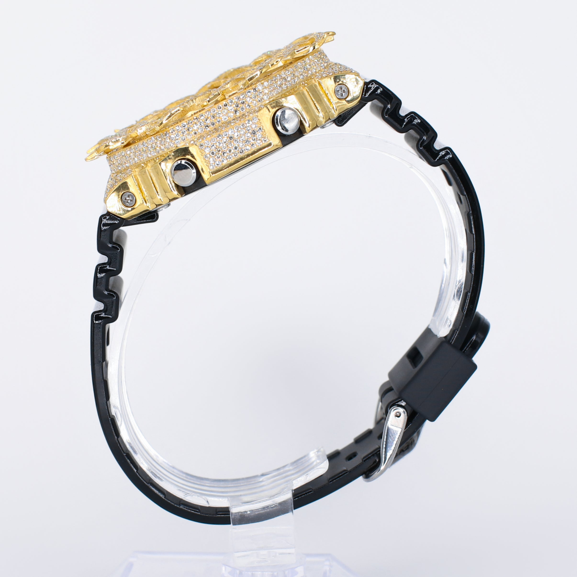 Diamond G-Shock GM2100 Custom Thorn Bezel - Black Band - 40078