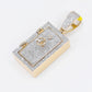 10k Solid Gold 1.00ct Diamond Vault Safe Pendant- 60506