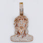 10k Solid Gold Diamond Bleeding Jesus Head Pendant - 60509