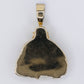 14k Solid Gold Diamond Buddha Pendant -60511