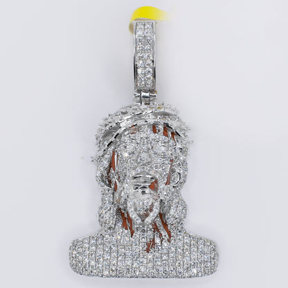 10k Solid Gold Diamond Bleeding Jesus Head Pendant - 60509