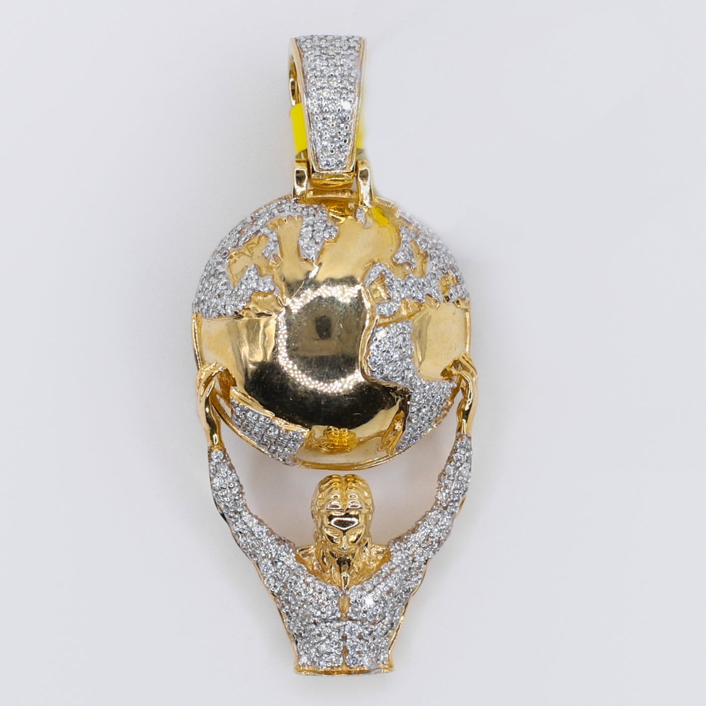 10k Solid Gold Diamond Your World Pendant -60512