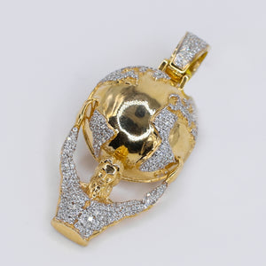 10k Solid Gold Diamond Your World Pendant -60512
