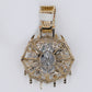 10k Solid Gold Lab Diamond Spider Web Pendant -60514