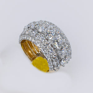 14k Solid Gold Lab Diamond Jumbo XL 50 Pointer Men's Band - 30303