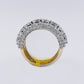 14k Solid Gold Lab Diamond Jumbo XL 50 Pointer Men's Band - 30303