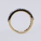 14k Solid Gold Lab Diamond Emerald Triple Row Men's Band - 30302