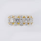 10k Solid Gold Lab Diamond Princess Pointer Men's Band - 30301