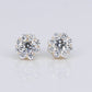 14k Solid Gold Lab Diamond 7.5mm Cluster Earrings - 50278