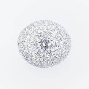 10k Solid Gold Lab Diamond Dome Cluster Men's Ring - 30308