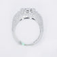 10k Solid Gold Lab Diamond Dome Cluster Men's Ring - 30308