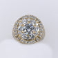 10k Solid Gold Lab Diamond Pointer Cluster Men's Ring - 30306