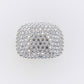 10k Solid Gold Lab Diamond Upside-down Pave Cushion Men's Ring - 30307