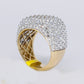 10k Solid Gold Lab Diamond Upside-down Pave Cushion Men's Ring - 30307