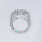 10k Solid Gold Lab Diamond XL Pointer Cluster Men's Ring - 30311