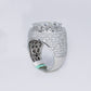 10k Solid Gold Lab Diamond XL Pointer Cluster Men's Ring - 30311