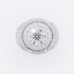 10k Solid Gold Lab Diamond Alternating Baguette Pave Men's Ring - 30310