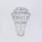 10k Solid Gold Lab Diamond Alternating Baguette Pave Men's Ring - 30310