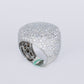 10k Solid Gold Lab Diamond Bustdown Pave Men's Ring - 30309
