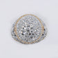 14k Solid Gold Upside Down Lab VS1 Diamond Mosaic Setting Ring - 30313