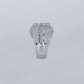 10k Solid Gold Diamond Lab Center Pointer Cluster Men's Ring - 30314