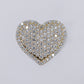 10k Solid Gold Lab Diamond 3D Heart Ring - 30312