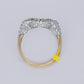 14k Solid Gold Lab Diamond Clover Men's Ring - 30318