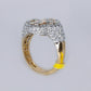 14k Solid Gold Lab Diamond Clover Men's Ring - 30318