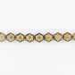 10k Solid Gold Diamond Graduated Flower Tennis Bracelet - 20198