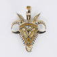 10k Solid Gold Diamond Goat Pendant -60525
