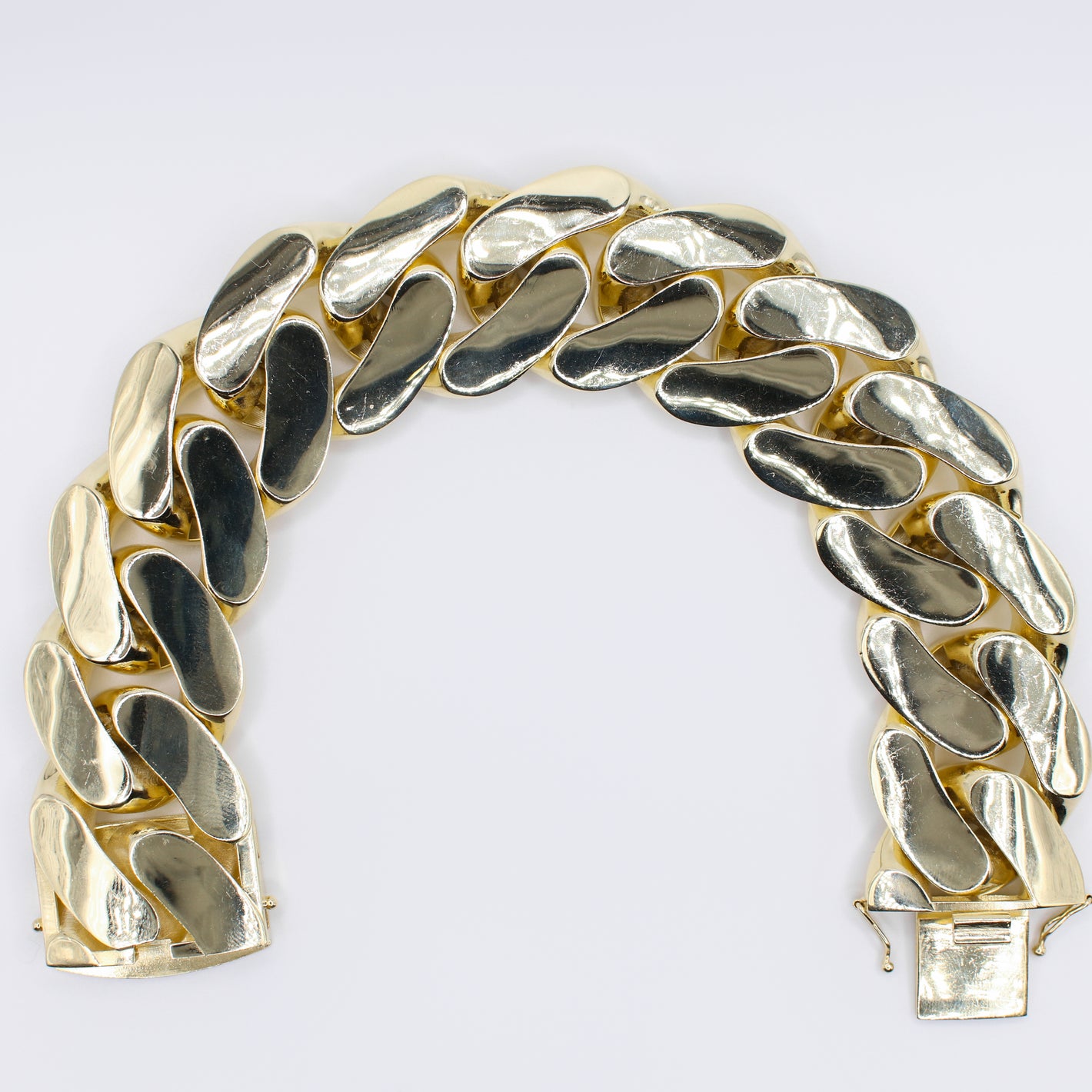 10k Solid Gold 27.60mm XL Cuban Bracelet - 20199
