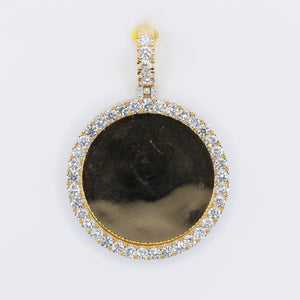 10k Solid Gold Full BustDown Pave Picture Pendant -60526