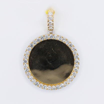 10k Solid Gold Full BustDown Pave Picture Pendant -60526
