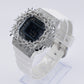 Diamond G-Shock Custom Thorn Bezel -White Band  -40083