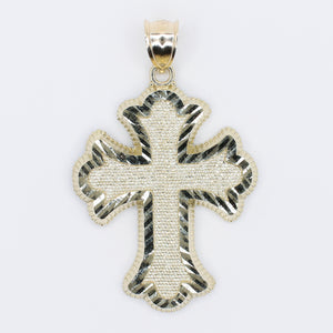 10k Jumbo Hollow Gold Cross Pendant -60528