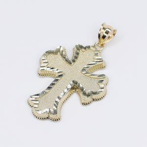 10k Jumbo Hollow Gold Cross Pendant -60528